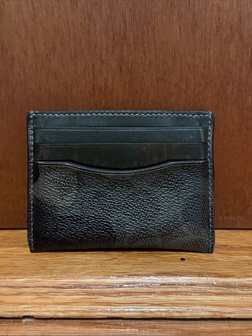 Coach Camo Leather Card Holder